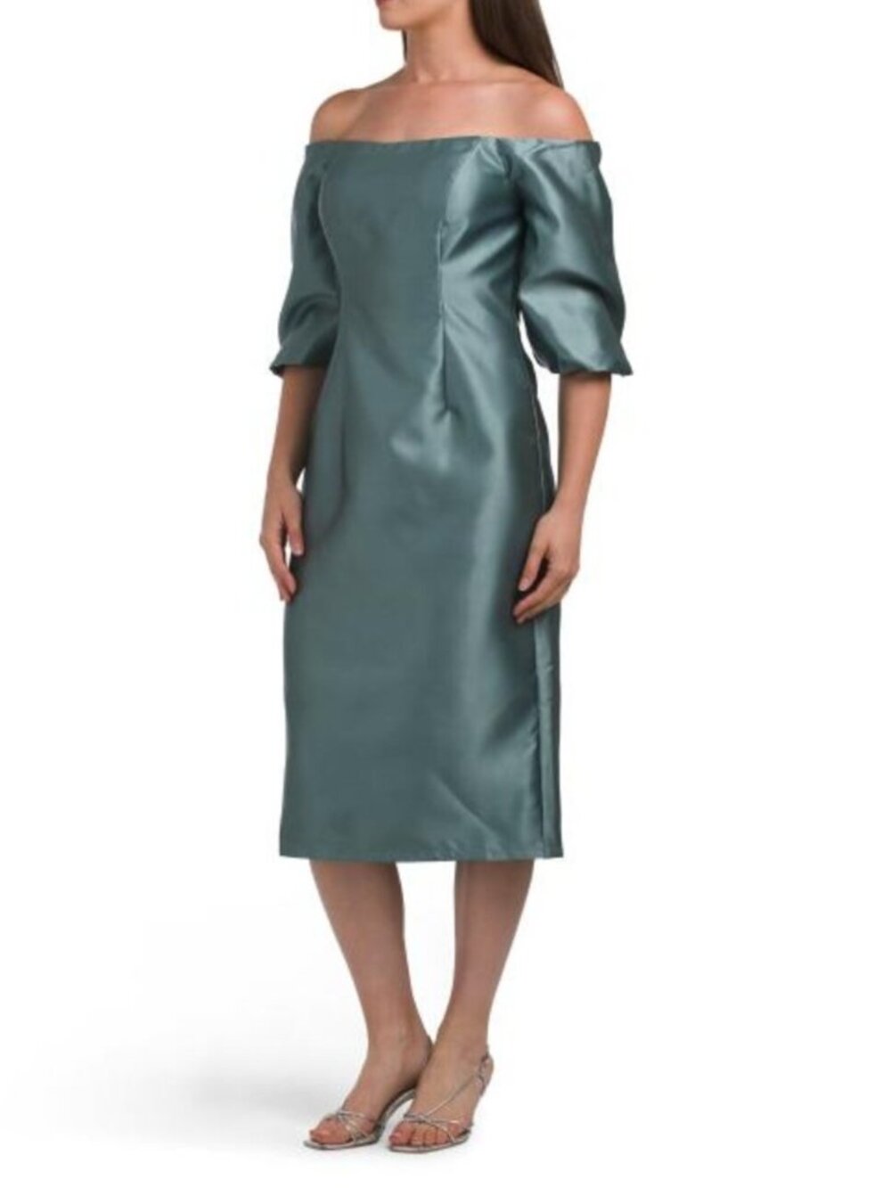 RENE BY RENE RUIZ Off The Shoulder Puff Sleeve Tea-length Dress